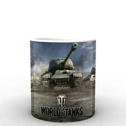 Кружка GeekLand World of Tanks лого WT.02.007 330 мл белая