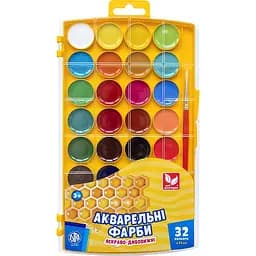 Фарби акварельні Школярик медові 32 кольори