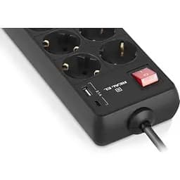 Мережевий фільтр живлення REAL-EL RS-PROTECT 805 1.8m, black (EL122300042) - мініатюра 3