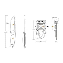 Ніж Ruike Jager F118-B, Чорний - мініатюра 3