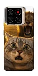 Чехол itsPrint Shocked cat and lion для ZTE Blade A56
