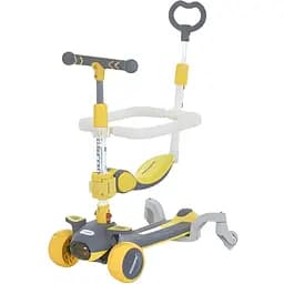 Самокат 5 в 1 (биговел) желтый