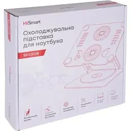 Підставка для ноутбука до 17.3" OfficePro LS111B, Black, алюміній/силікон, регулювання нахилу - мініатюра 6