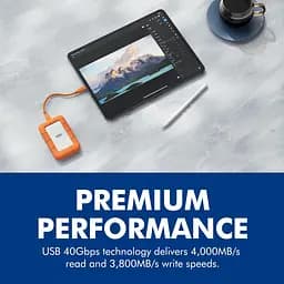 Накопичувач SSD LACIE SSD накопичувач Rugged SSD4 1 TB Orange (STND1000400) - мініатюра 8