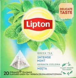 Чай зелений Lipton Intense Mint, 32 г (20 шт. х 1.6 г) (917454) - мініатюра 5