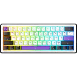 Клавиатура Hator Hellyberry HK60 USB White/Violet [157461]