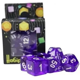 Набір кубиків Transparent 7 Dice Set - Dark purple , 7 шт. (g7dtran08)
