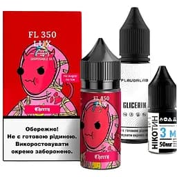 Набір компонентів для самозамішування сольової рідини Flavorlab FL350 LUX 30 мл Вишня 0-50 мг (16480)