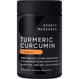 Куркума Sport Research Turmeric Curcumin C3 Complex 500 мг 60 капсул (2023-10-3440)