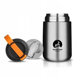 Термос для еды Mountain Goat 0.72 л с ложкой Silver (P-5905973406970)