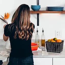 Кошик металевий Handy Home сітчастий з вкладишем, на колесах, 46х36х37см, чорний (TG-01) - мініатюра 3