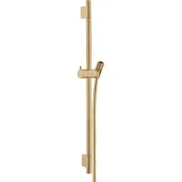 Душова штанга Hansgrohe Unica S Pura 65 см зі шлангом 160 см Brushed Bronze 28632140 Бронза