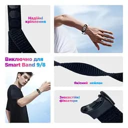 Ремінець нейлоновий ArmorStandart для Xiaomi Smart Band 9/8 Red (ARM74012) - мініатюра 2