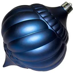 Велика ялинкова іграшка - гарбуз Linhai 30 см пластик синій (890247)