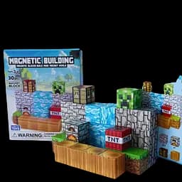Магнітний блочний конструктор Майнкрафт 30 блоків Minecraft