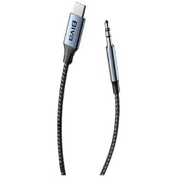 Кабель Biva AUX-04 Type-C to 3.5 mini Jack 1m cable Black