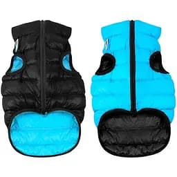 Курточка для собак AiryVest двостороння розмір M 47 чорно-блакитна