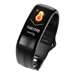 Розумний фітнес-браслет Jiks Fit lite з тонометром і ЕКГ (Чорний) - мініатюра 2