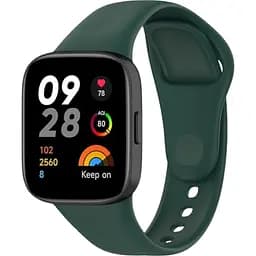 Силіконовий ремінець BeCover для Xiaomi Redmi Watch 3 Dark Green (710965)
