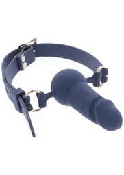 Кляп в виде фаллоса Silicone Penis Ball Gag Blue SCALA 30-17359-X-BLUE 100290