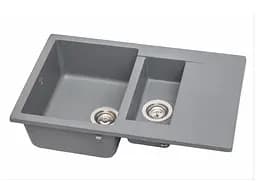 Кухонна мийка Miraggio LAPAS gray (0000020) Граніт, Врізна, Сірий - мініатюра 3