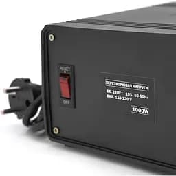 Перетворювач напруги понижуючий Merlion PN-1000, Input 220 V/Output 110V, 1000W, трансформаторний - мініатюра 2