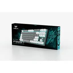 Клавіатура Aula F3287 Keycap KRGD Blue USB UA White/Grey (6948391240688) - мініатюра 6