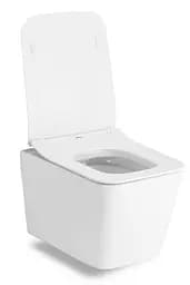 Унітаз підвісний Volle Libra S Rimles 13-41-160S з кришкою Soft Close Slim, Білий - мініатюра 3