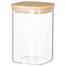 Банка для зберігання Ardesto Midori скло 500 мл квадратна прозора (AR1348BBS)