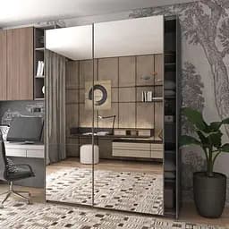 Шафа-купе Doros G-Caiser Графіт 2 Дзеркала 180х60х240 (42005012) - мініатюра 8