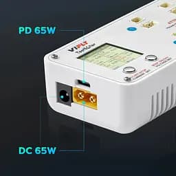 Зарядний пристрій ViFly ToothStor 65W 4 Роrt 2s FPV BT3.0 & JST-XH з функцією балансування білий (18773) - мініатюра 5