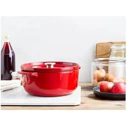 Каструля KitchenAid Cast Iron чавунна з кришкою 26 см 5.2 л червона (CC006060-001) - мініатюра 11