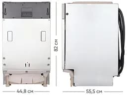 Посудомийна машина Hotpoint вбудовувана, 10 комплектів HSIO3O23WFE - мініатюра 8