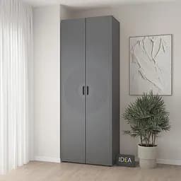 Шафа для одягу з полицями С-9.3 Антрацит/Асфальт Idea