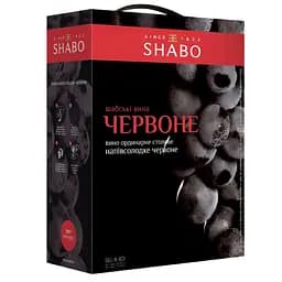 Вино Shabo Шабські вина, ординарне столове, червоне, напівсолодке, Bag-in-Box, 9-12%, 10 л