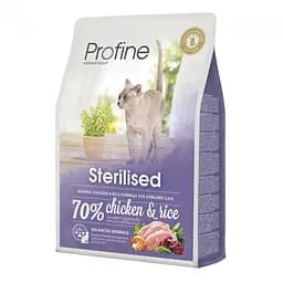 Сухий корм Profine Sterilised для стерилізованих кішок, з куркою та рисом, 2 кг