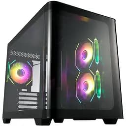 Корпус FSP S380-BA без БЖ mATX Black (S380-BA) - мініатюра 3