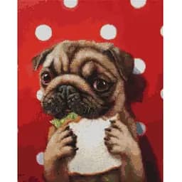 Алмазная мозаика Brushme Счастливая собачка ©Lucia Heffernan DBS1208, 40x50 см