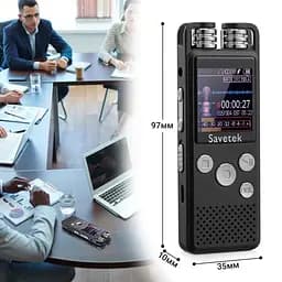 Професійний цифровий диктофон для журналіста Savetek GS-R07, 32 Гб пам'яті (100643) - мініатюра 8