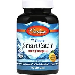 Омега-3 для підлітків Carlson Teens Smart Catch 90 желатинових капсул