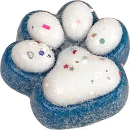 Сквіш антістрес UFT Squish Cat Paw Fluffy 4 Пухнаста лапка Blue