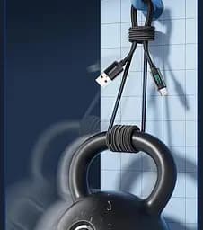 Кабель ESSAGER Enjoy LED Digital Display USB Charging Cable 7 A USB A Type C 2 м Black (EXCT-XYA01-P) - мініатюра 8