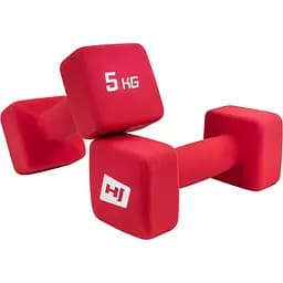 Гантели для фитнеса Hop-Sport неопреновые квадратные HS-V050DS 2х5кг