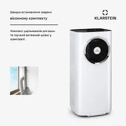 Мобільний кондиціонер Kraftwerk Smart 11500 BTU білого кольору (10040189) - мініатюра 4