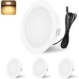 Светодиодные прожекторы YindaLux 12 V 3000K Теплый белый IP44 LED с точечным затемнением 3W 4 шт.