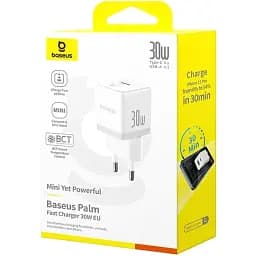 Зарядний пристрій Baseus Palm 30W (P1011160A213-00) білий - мініатюра 6
