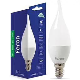 Светодиодная лампа Feron LB-737 CF37 230V 6W E14 4000K (25716)