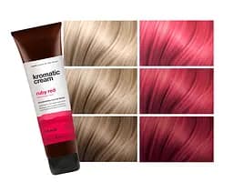 Живильна тонувальна маска ЯСКРАВО-ЧЕРВОНИЙ NOOK KROMATIC CREAM Nourishing Color Mask Ruby Red 150 мл - мініатюра 2