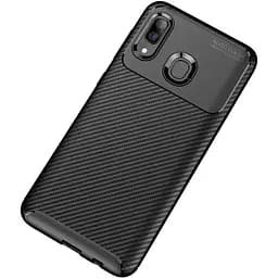 Чохол-накладка Toto TPU Carbon Fiber 1.5 mm Case Samsung Galaxy A20/A30 Black - мініатюра 3