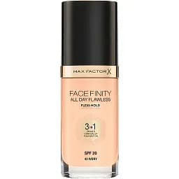 Тональна основа Max Factor Facefinity All Day Flawless 3 в 1 відтінок 42 (Ivory) 30 мл